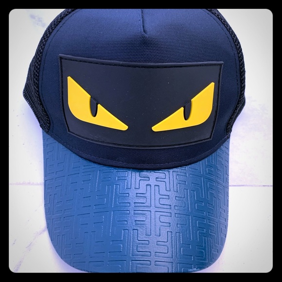 Fendi Styled Blue Trucker Snap 